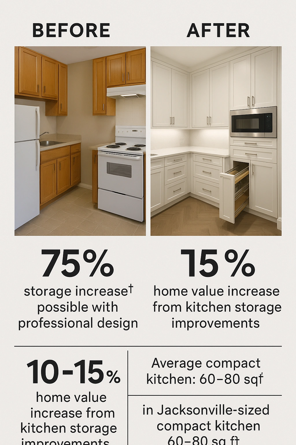 Maximizing Storage Your Compact Kitchen Layout Hire Designer Jacksonville FL