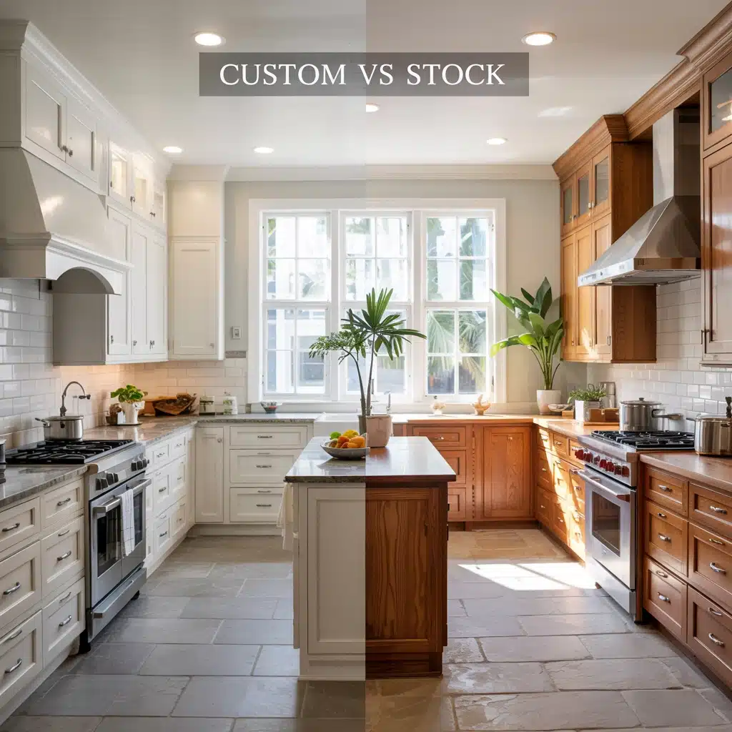 Custom vs. Stock Cabinets: What’s Best for Your Florida Kitchen Budget?