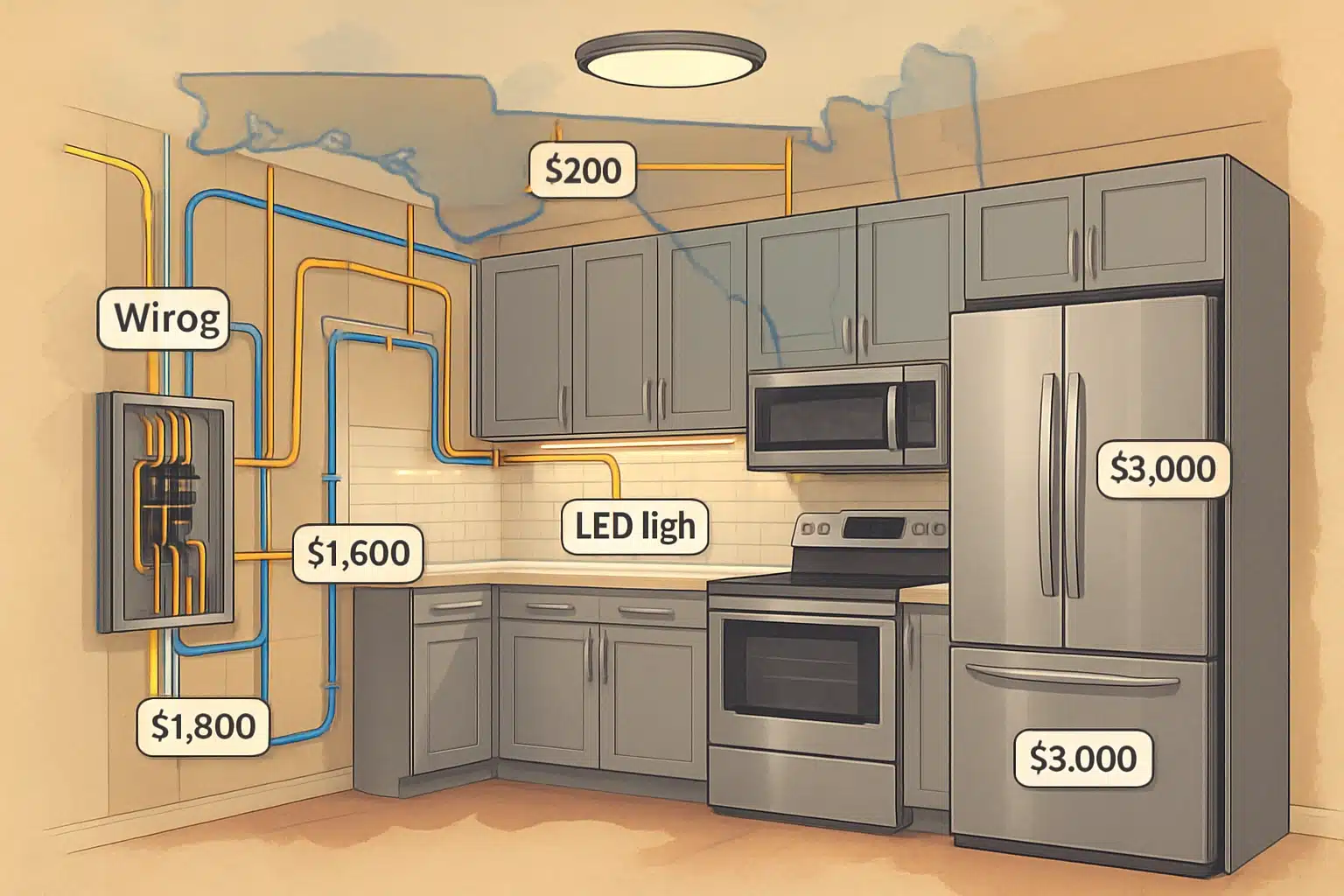 Florida Kitchen Remodel: Understanding the Cost of Electrical Upgrades