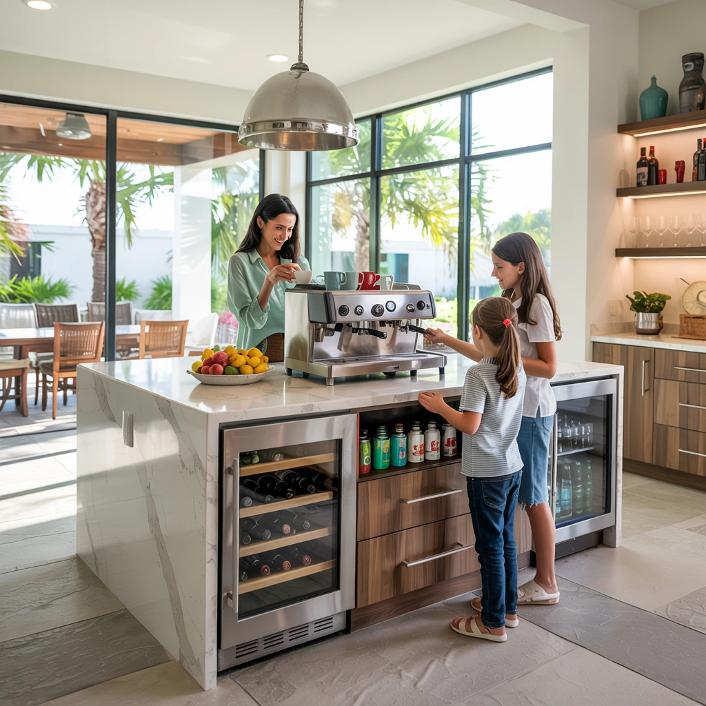 Adding a Custom Beverage Station to Your Florida Kitchen: Design & Cost